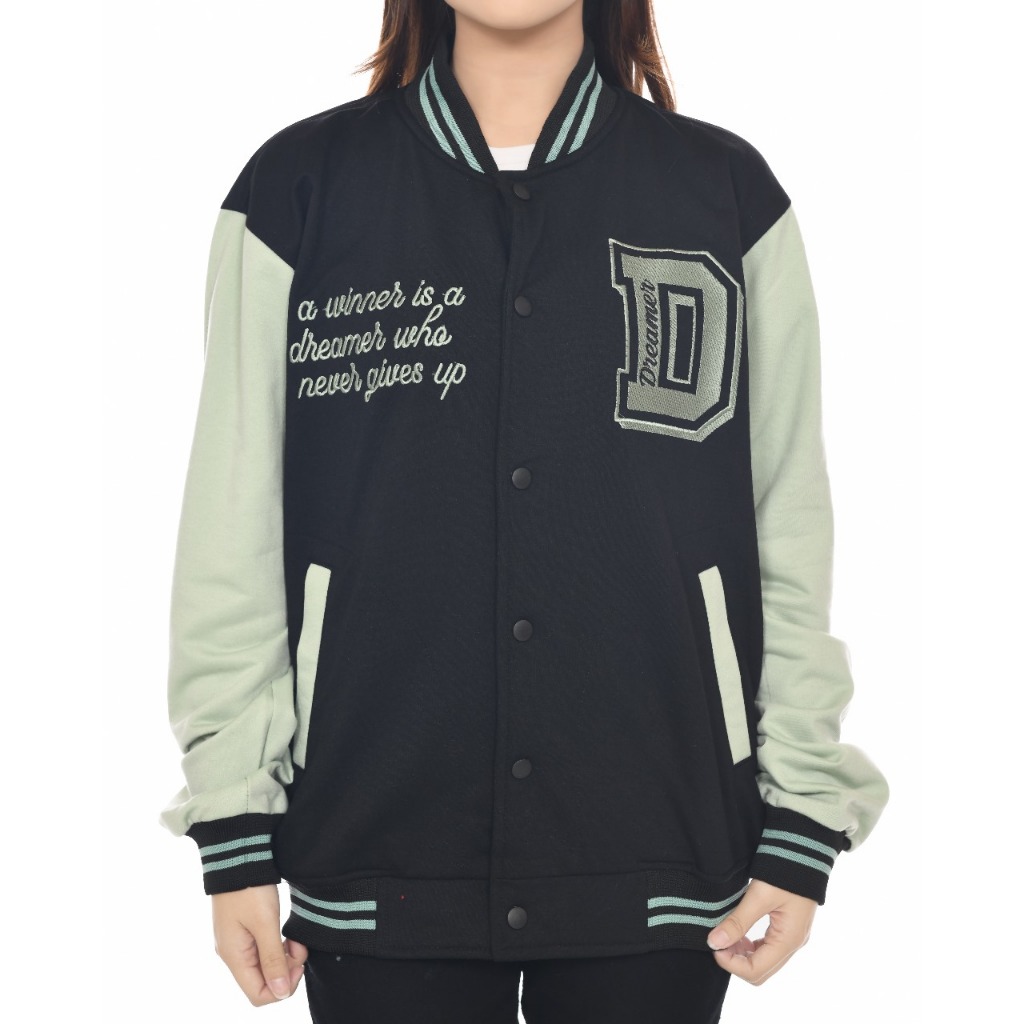 Dhozen Jaket Varsity Dreamer Fleece One Layer A469