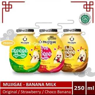 

Mujigae Banana Milk Minuman Susu Pisang Korea HALAL 250 mL