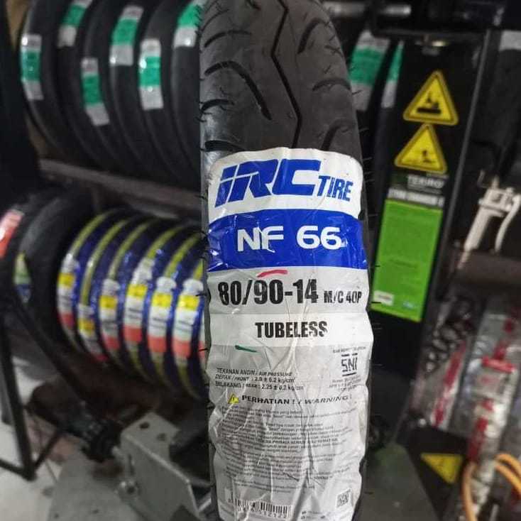 BAN IRC NF66 UKURAN 80/90-14 TUBELESS