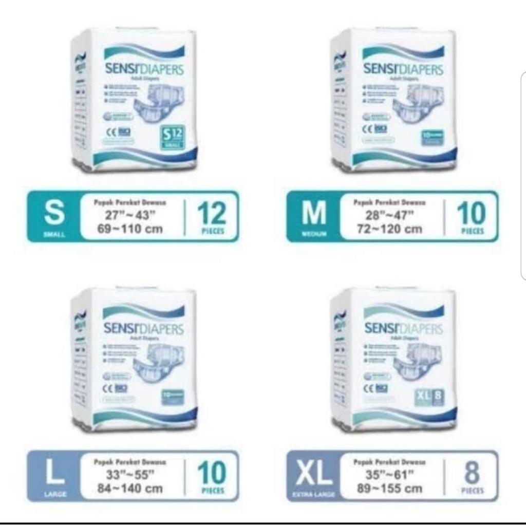 Sensi diapers popok perekat dewasa adult diapers diaper dewasa