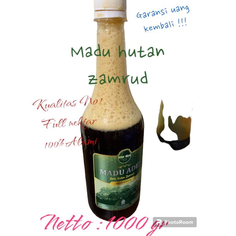 

Madu Aden Multiflora Hutan Zamrud Full nektar 1kg
