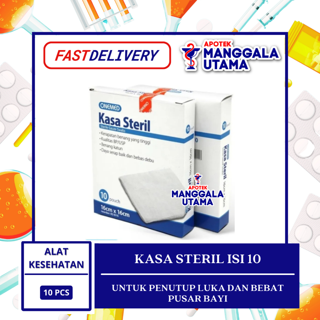 KASSA STERIL ONEMED PER BOX ISI 10 PCS