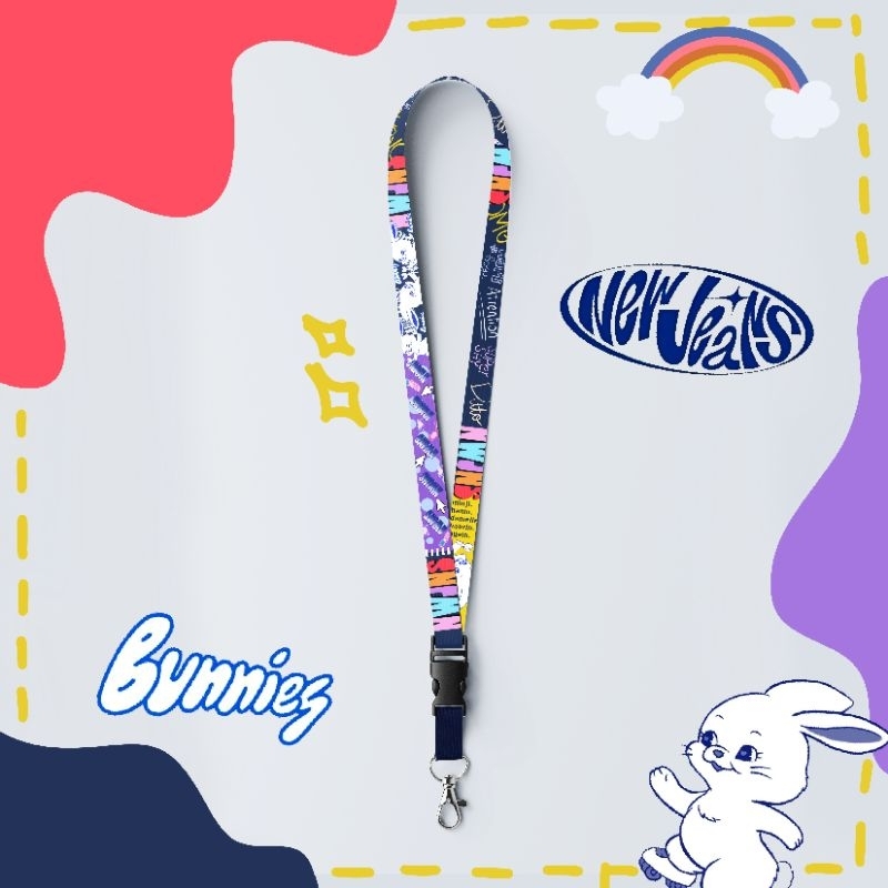 

Tali Lanyard ID Card Bunnies NewJeans New Jeans Name Tag