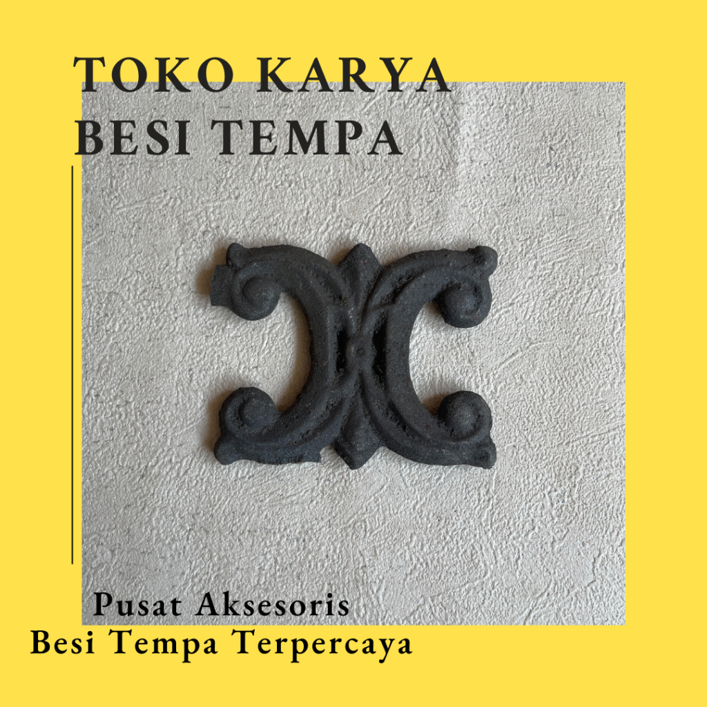 Ornamen Pagar Besi Cor 244 / Ornamen Besi Tempa / Ornamen Pagar Besi dan Tralis / Aksesoris Besi Tem