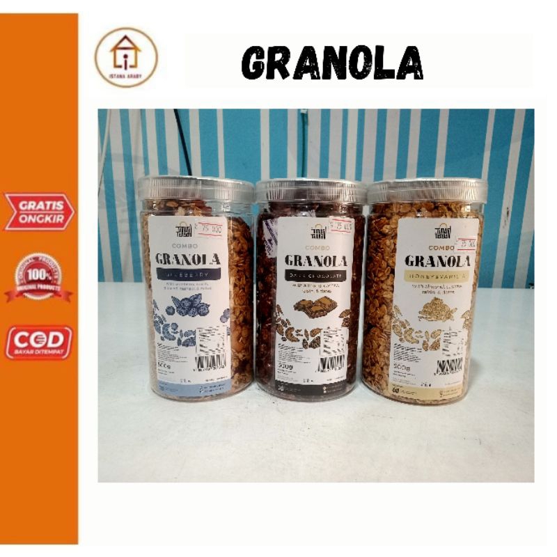 GRANOLA 500G/SEREAL/BIJI-BIJIAN/BIJI-BIJIAN PANGGANG/ORIGINAL/TERLARIS