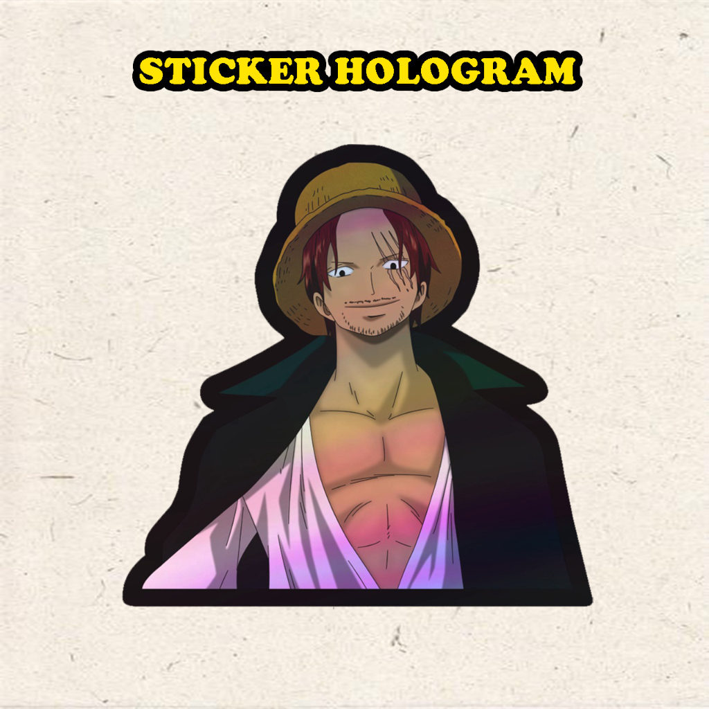 

Stiker Hologram Shank one piece ukuran 7 cm