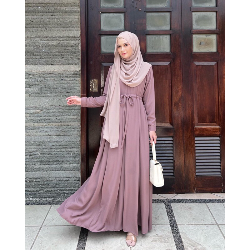 FLASH SALE Elmiza - Rahayu Dress Bahan Premium Wollycrepe Dress Wanita Remaja Terbaru Elegan
