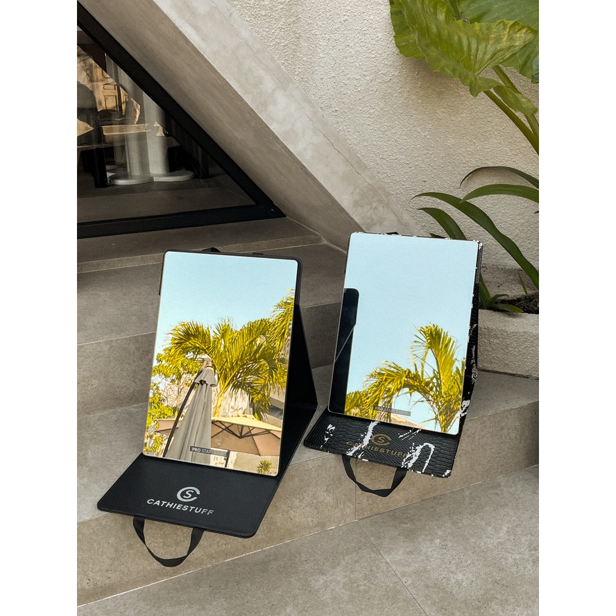 Wave_Dass - Cathiestuff Pro Basic Mirror Hd Folding Compact Cermin Makeup Premium