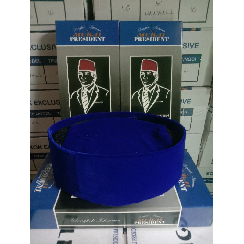 (GROSIR) PECI BIRU PRESIDENT ORIGINAL BLUDRUR TEBAL SONGKOK PRESIDENT KOPIAH PRESIDENT