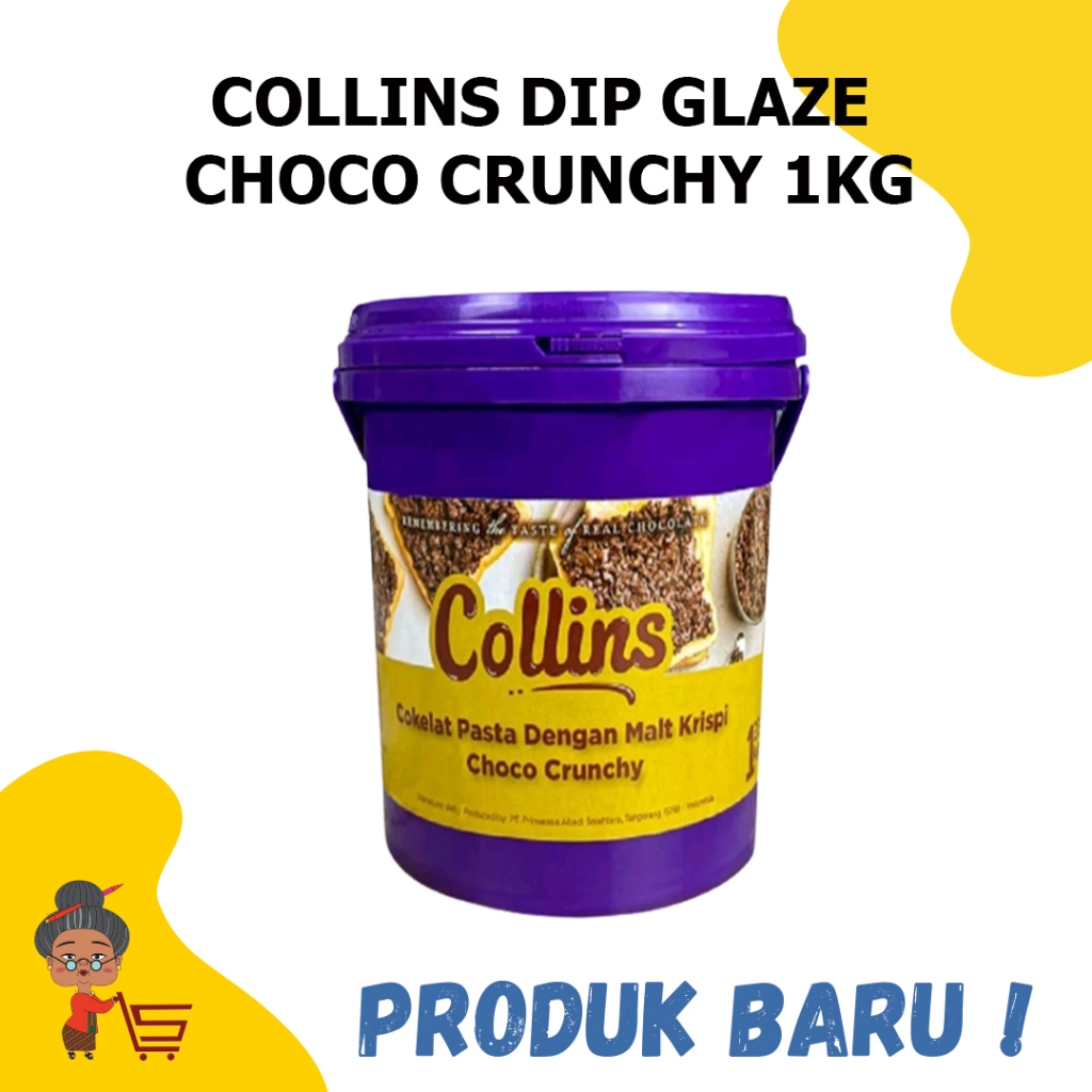 

COLLINS DIP GLAZE CHOCO CRUNCHY 1KG / COLLINS DIP GLAZE CHOCO CRUNCHY