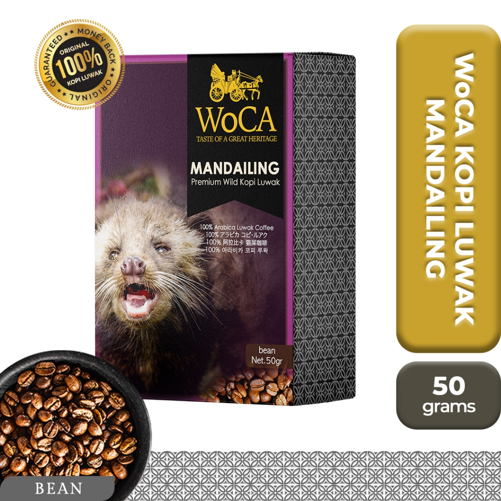 

WoCA Kopi Luwak Mandailing 50 gram bean