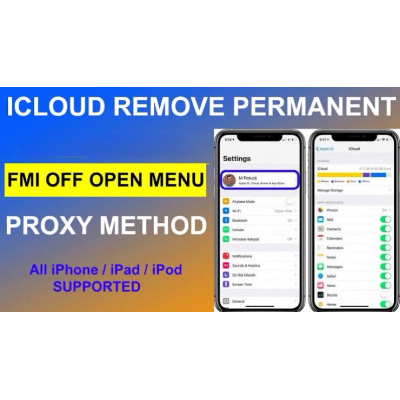 Clean Icloud Lupa Sandi Icloud Hapus Permanen 6S - 15 Pro Max ( Baca Deskripsi )