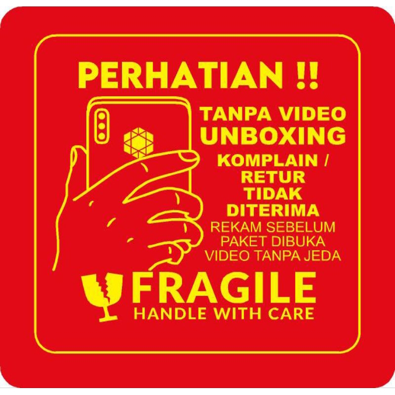 

STIKER UNBOXING CAMERA UK 5 X 4.5 CM ISI 100 PCS