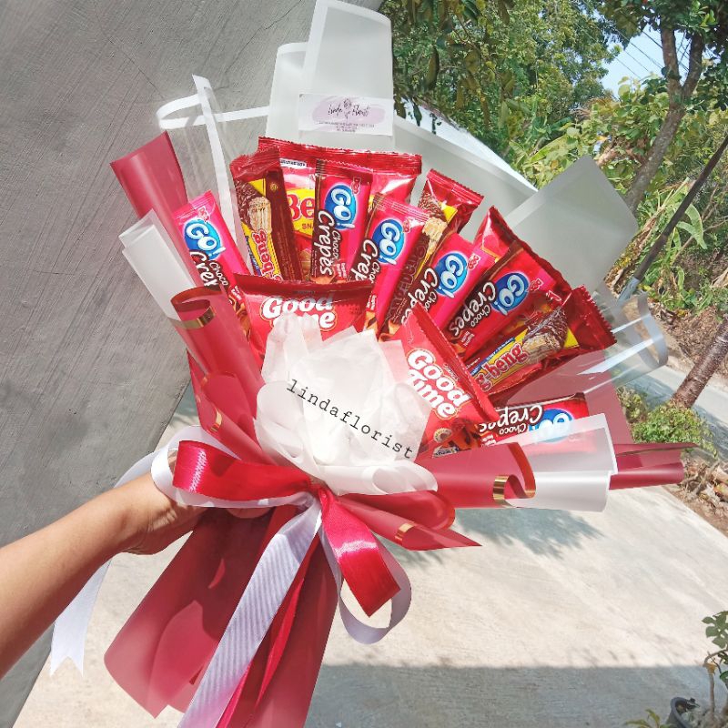 

buket snack murah/buket wisuda/buket sempro