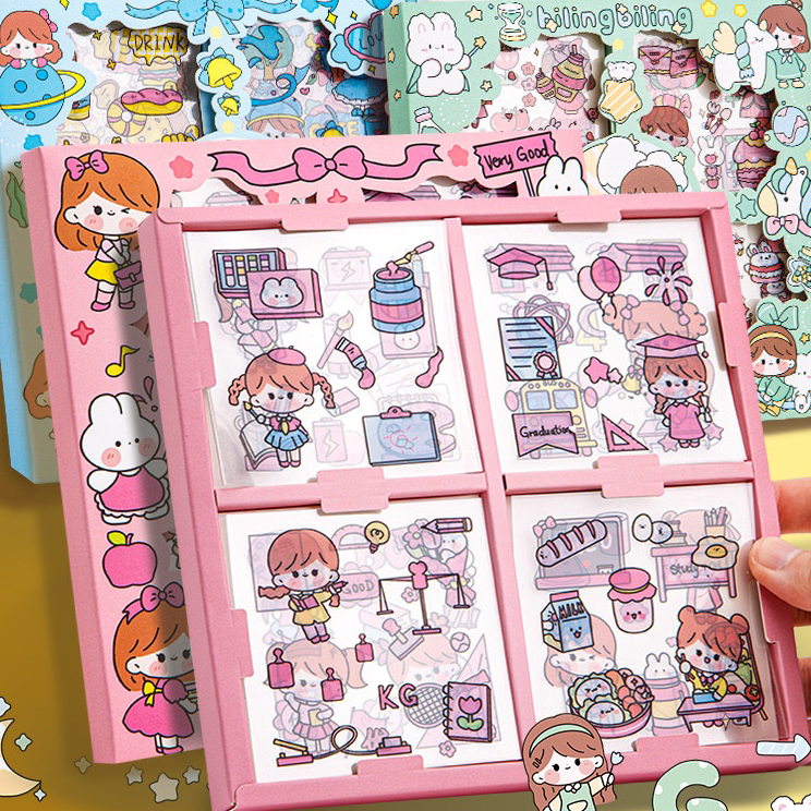 

☈➸❋✦ ED - 20 LEMBAR - STICKER AESTHETIC DESIGN DIY / STICKER TUMBLER WATERPROOF / STICKER BUKU DIARY IMPORT
