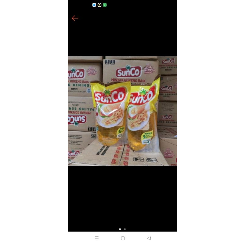 

minyak goreng SunCo 2 L isi 4