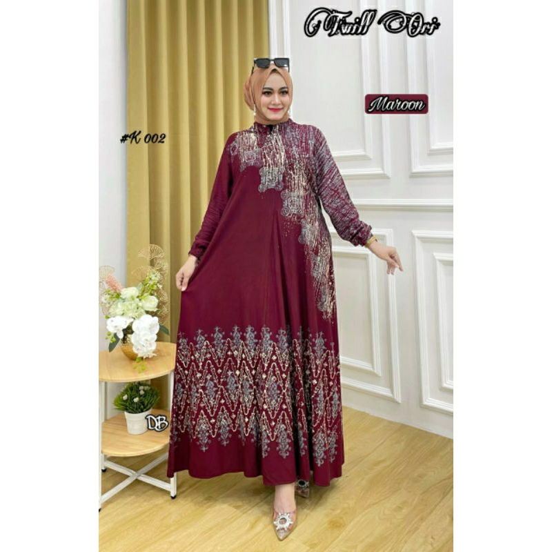 Gamis twill original klok A cap malaman