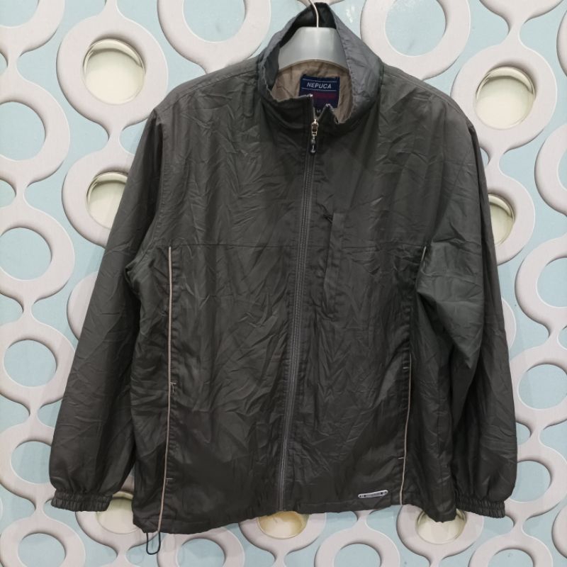 JAKET WINDBREAKER PRIA NEPUCA ORIGINAL SIZE M FIT L JT021