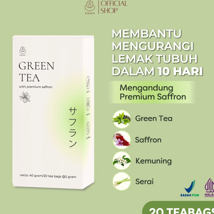 

MKVN2543 【MEGA SALE】 Kalon Teh Hijau Premium Saffron | Teh Diet Detoks | Suplemen Diet | Pelangsing Herbal | Kalon Greentea