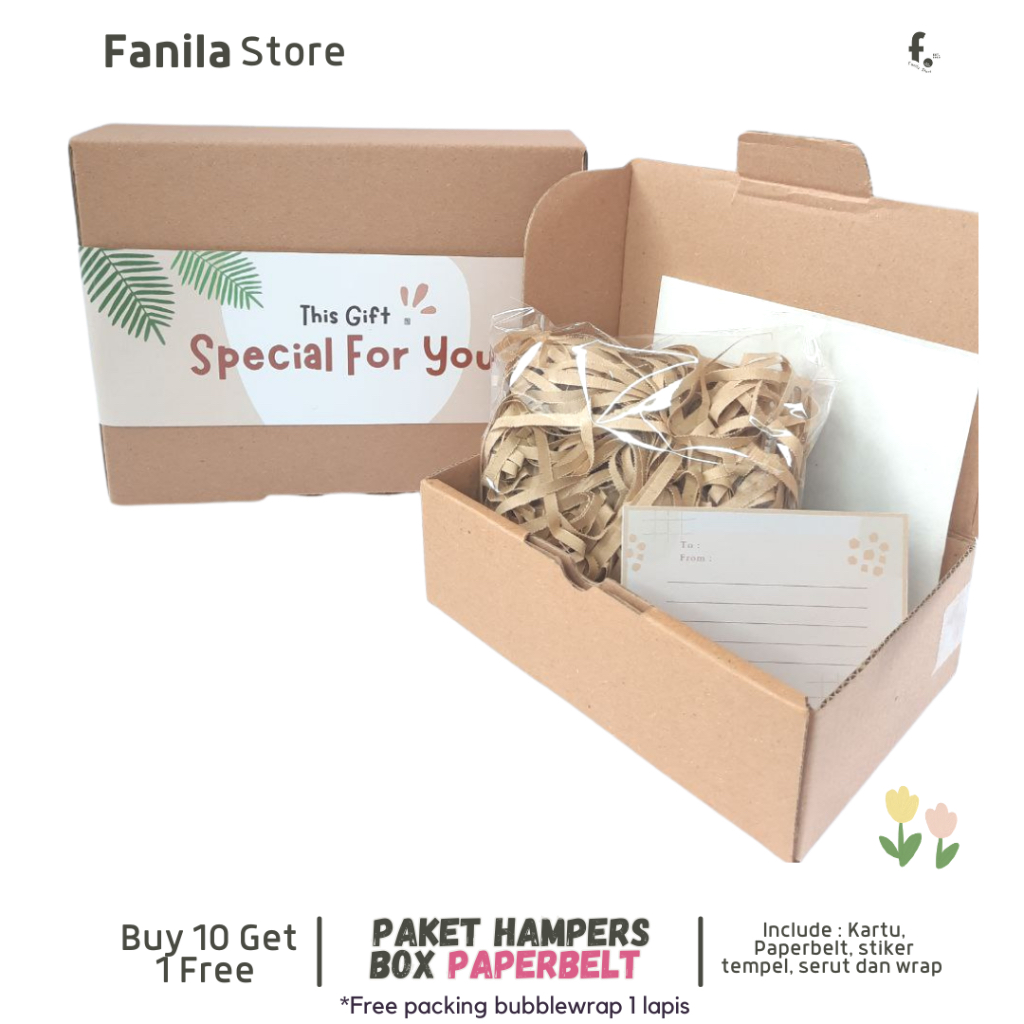 

[Paperbelt] Box hampers paperbelt/ Box kardus/ kardus die cut/box hadiah
