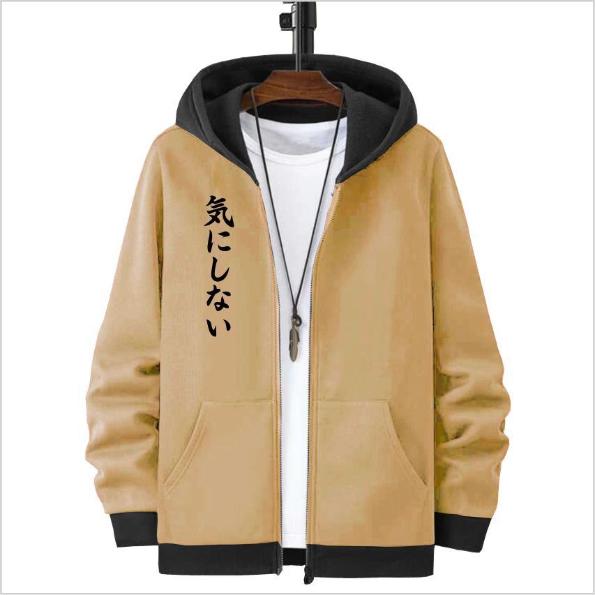 ZIPPER SWEATER HOODIE DISTRO Pria Wanita Premium Bahan Fleece TEBAL BAJU JEPANG