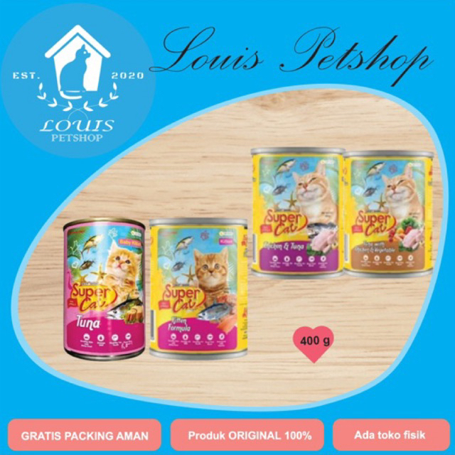 Super Cat WetFood Kaleng 400g