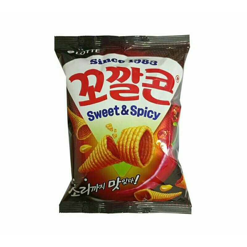 

KKOKKALKON HOT & SWEET FLAVOR 67G -SNACK KOREA RASA PEDAS