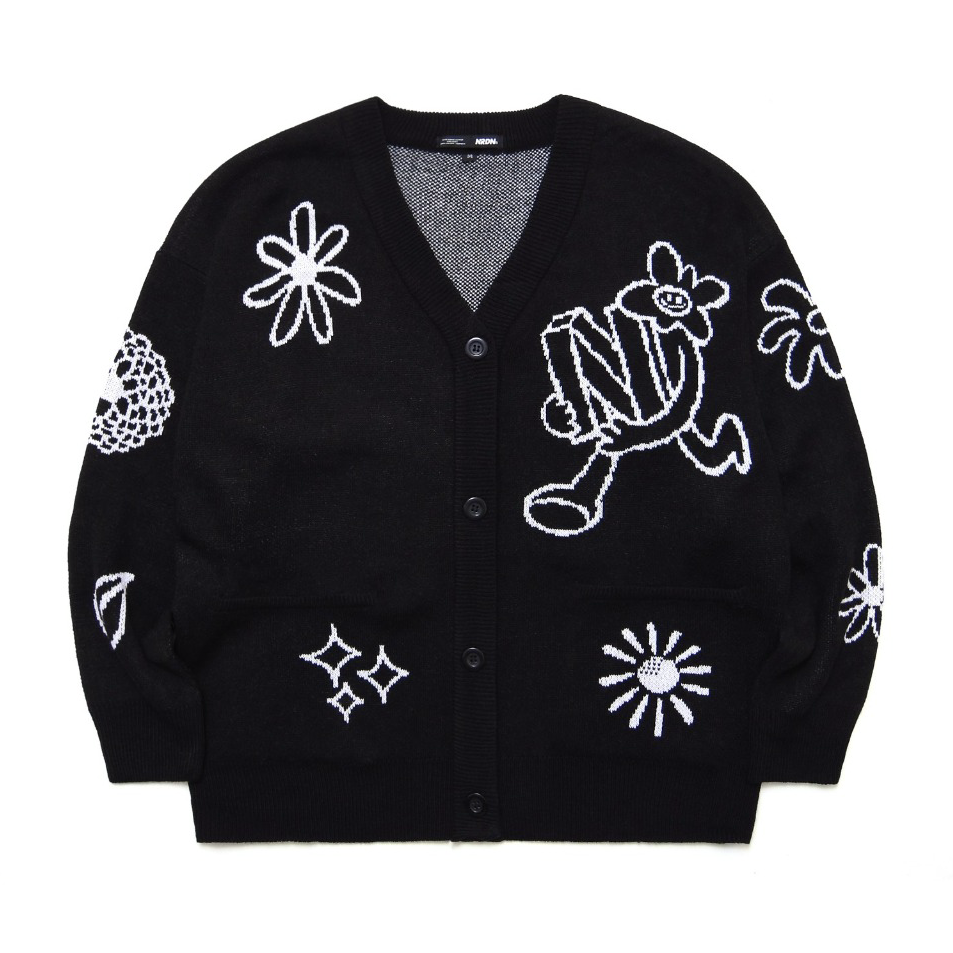 Terupdate NRDN Clothing Sweater Cardigan CARDI KNIT FLOWER