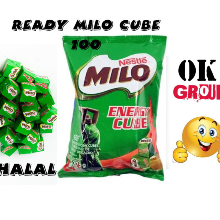 

FJDQ8317 COD Milo Cube 100 Nigeria Nestle halal / Milo Cubes isi 100