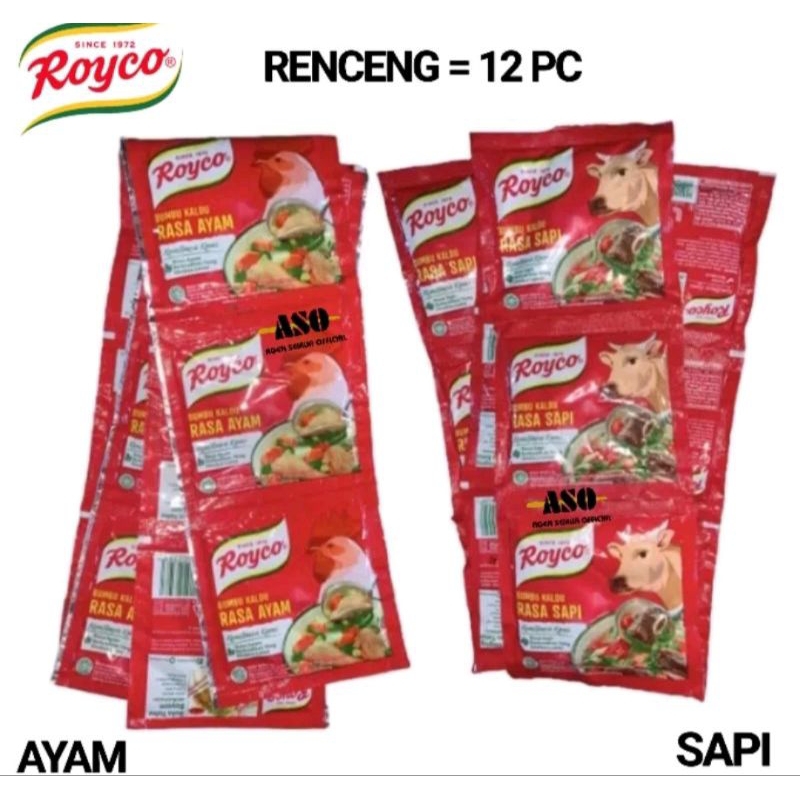 

ROYCO SASET ISI 12 PCS