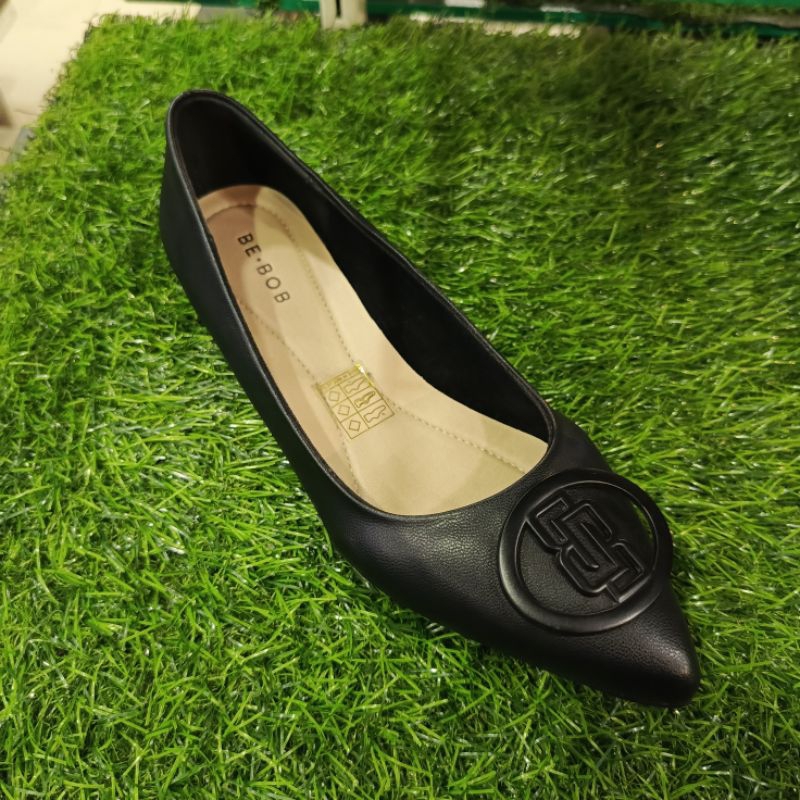 SEPATU FLAT WANITA BE.BOB ORIGINAL || FLAT SHOES WANITA BE.BOB WARNA HITAM PEKAT BAHAN PREMIUM || FL