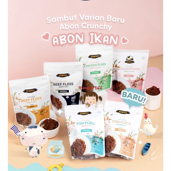 

PXZG1675 XC26619 Grandville abon Original / abon anak No MSG halal mpasi Penambah Nafsu Makan Penambah Berat Badan BB Booster MPASI Bayi Anti GTM abon bayi non pengawet