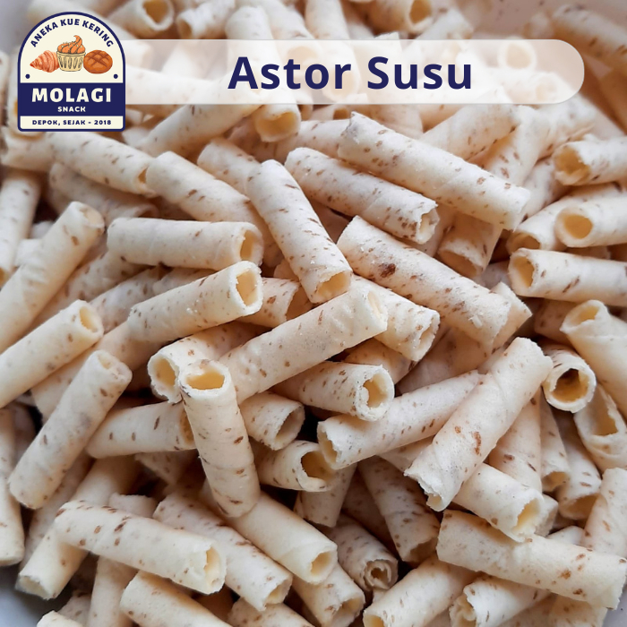 

Wafer Stik Astor Susu Barcelona 250 Gram - Molagi Snack