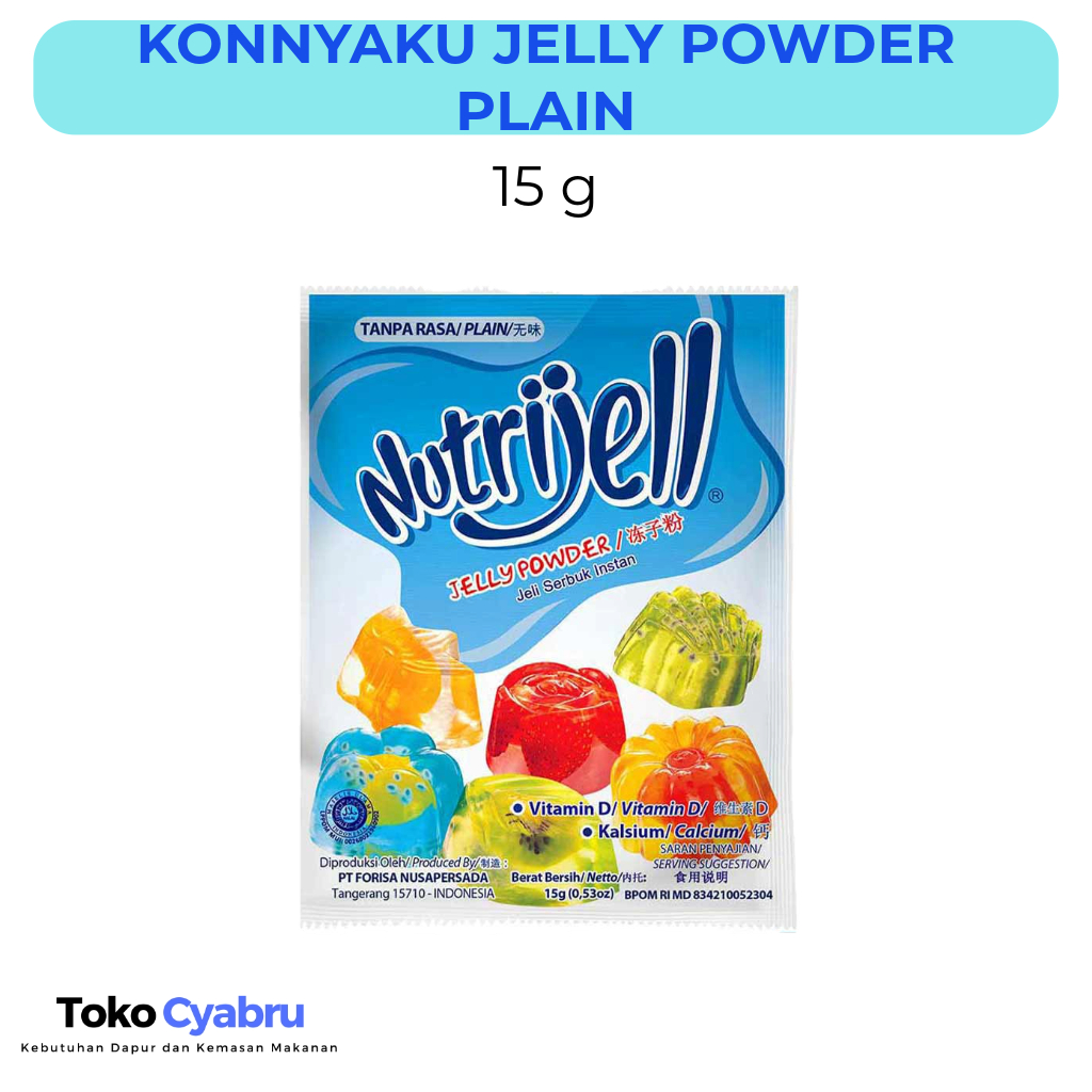 

Konnyaku Jelly Powder Plain Nutrijell 15 g