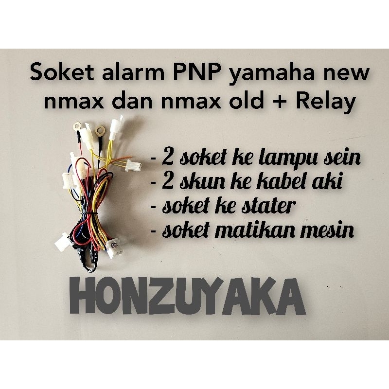 kabel alarm soket pnp untuk motor nmax old new nmax aerox lexi freego