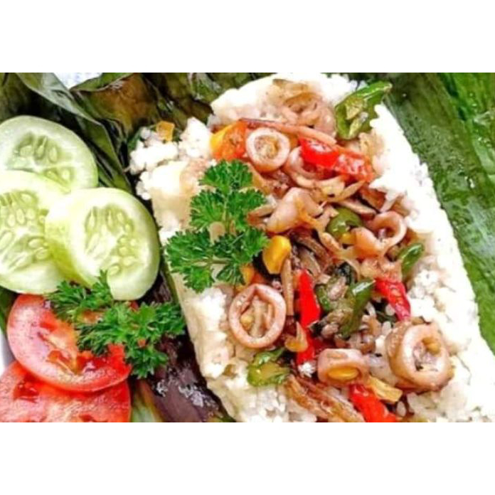 

CBGH9354 Free Ongkir promo nasi bakar cumi/ayam suwir/tongkol /mix kemasan thinwall