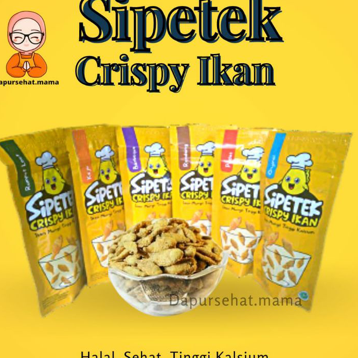 

NRPF5829 Free Ongkir Lauk Pauk dan Cemilan Sehat praktis Crispy ikan sipetek/sipetek crispy ikan