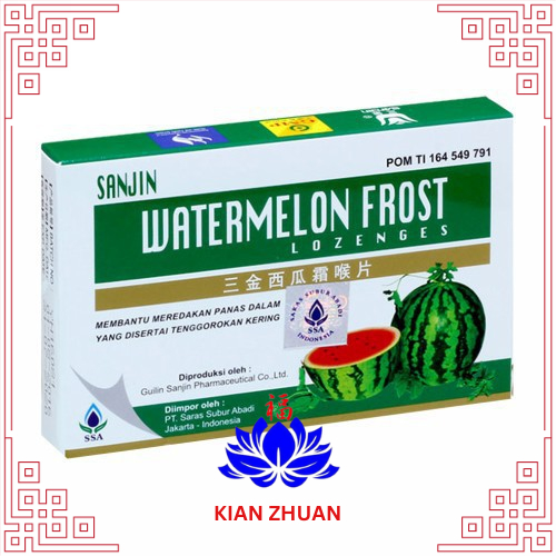 

Sanjin Watermelon Frost Lozenges 12Tablet