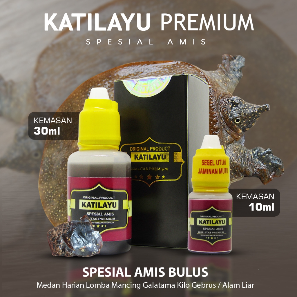 Katilayu Amis Bulus 10ml dam 30ml Umpan Ikan Patin Lele Nila Tombro Dll Mancing Lomba Harian Galatam