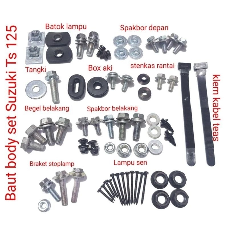 Baut Body Full set Suzuki TS 125