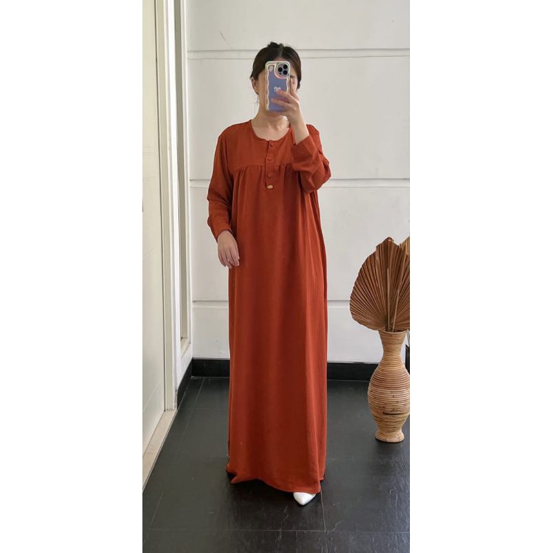 GAMIS KRINGKEL POLOS JUMBO MURAH