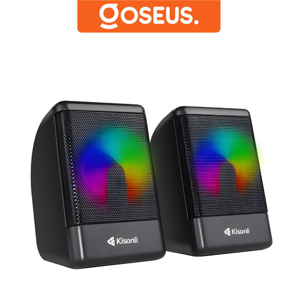 Speaker Laptop Gaming 2.0 Duo Speker RGB Kisonli L-8080 Bass