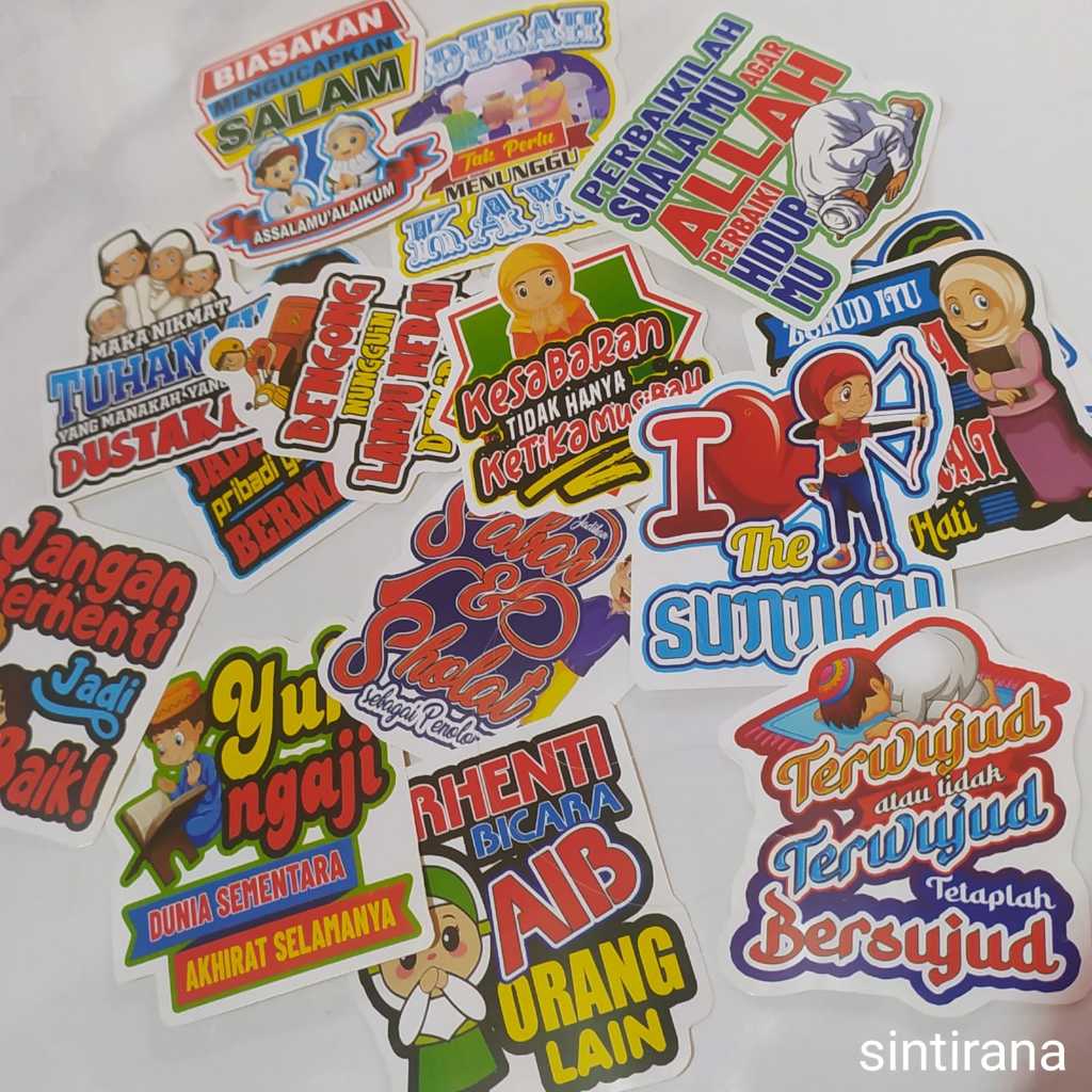 

Stiker Kartun Islam Stiker Muslim HIJAB