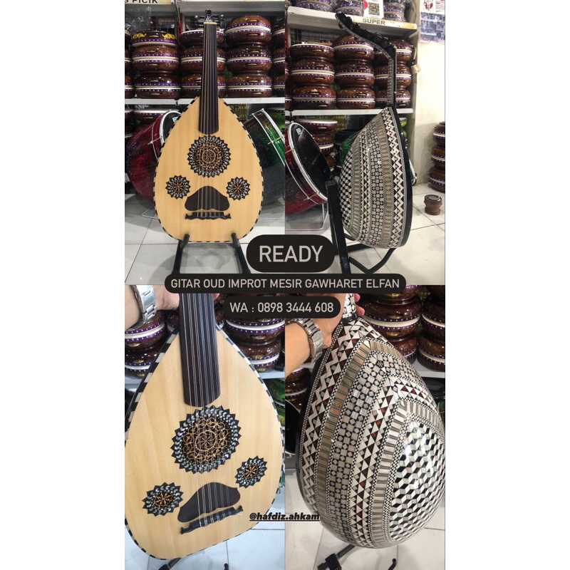 Gitar gambus / oud import mesir gawharet Elfan