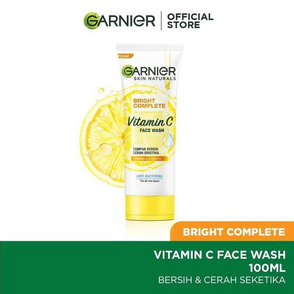 GARNIER PENCUCI MUKA LIGHT COMPLETE BRIGHTENING WHITESPEED LEMON KUNING BESAR