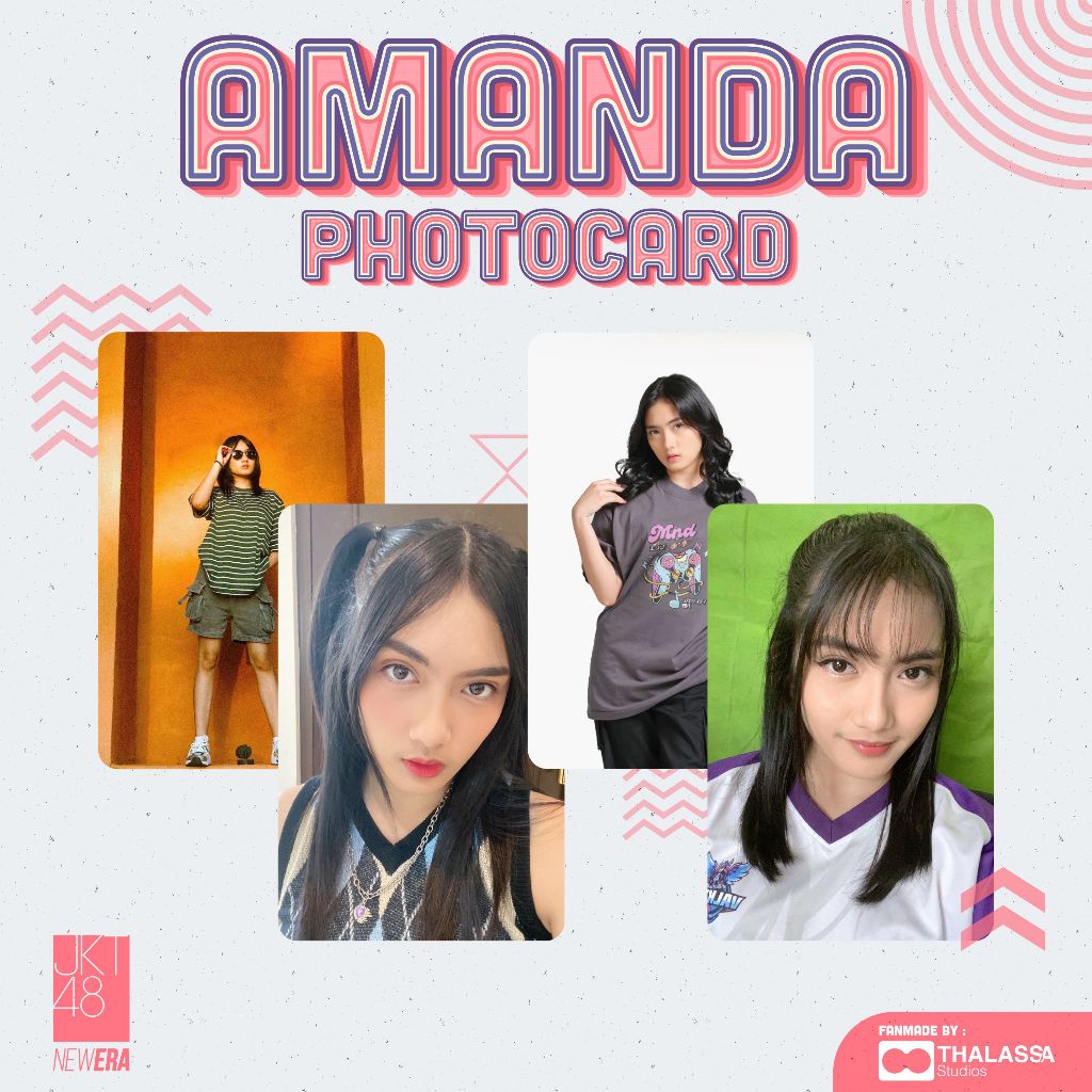 Photocard Amanda Sukma JKT48 PC Photopack Selca Unofficial Fanmade - SATUAN