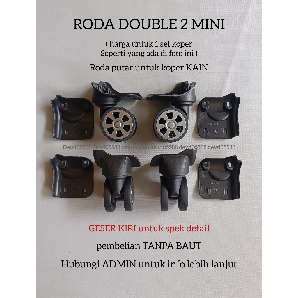RODA KOPER, RODA DOBEL, RODA KOPER KAIN, RODA DOUBLE KOPER KAIN, SPAREPART KOPER, RODA PUTAR 360°, R