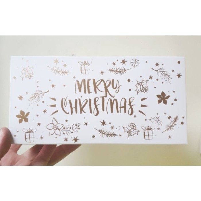 

( 10 pcs ) Box Natal Parcel Brownies Cokelat Kue Lapis Legit Christmas Ukuran 20x10x8 cm