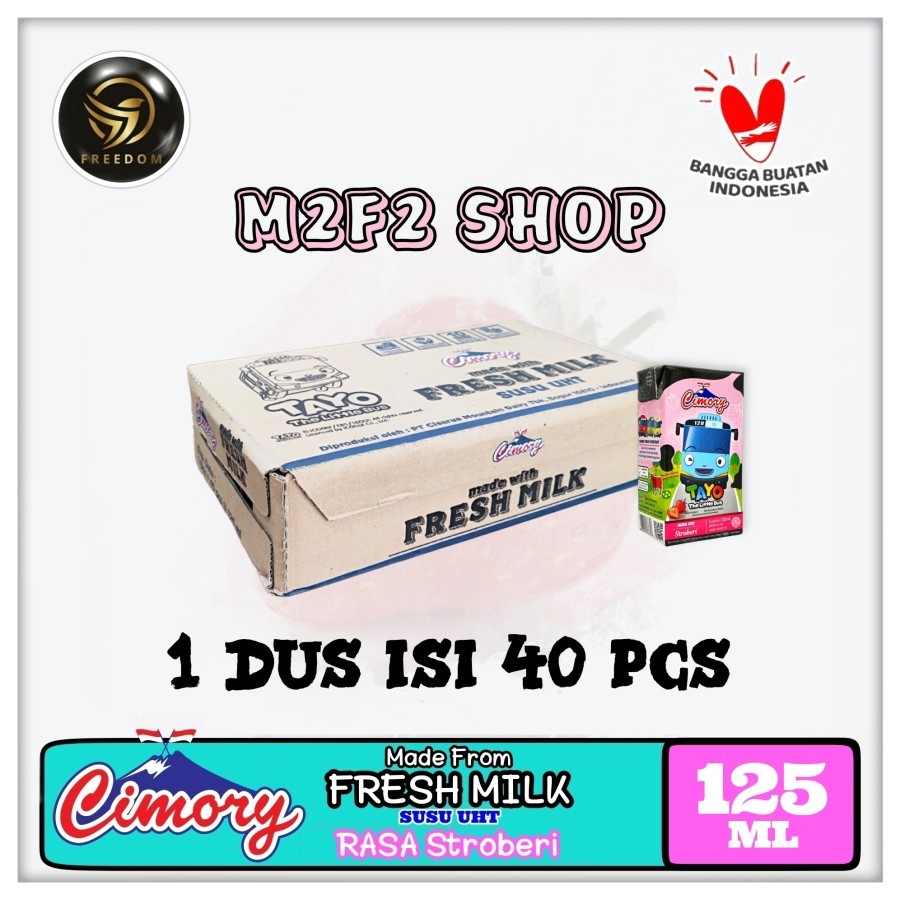 

Susu Cimory Fresh Milk Kotak UHT Stroberi | Strawberry - 125 ml (Kemasan Karton)