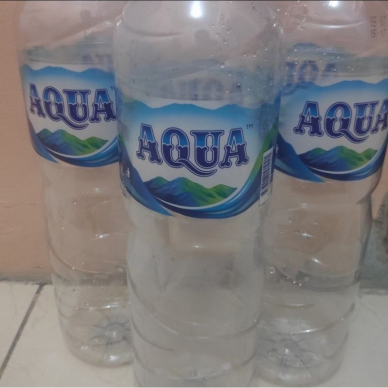 Botol Plastik Bekas 1 Liter (Aqua)